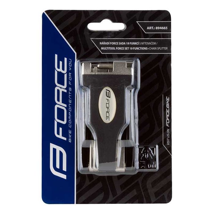 Многофункционален инструмент за велосипед FORCE ECO - 19 функции