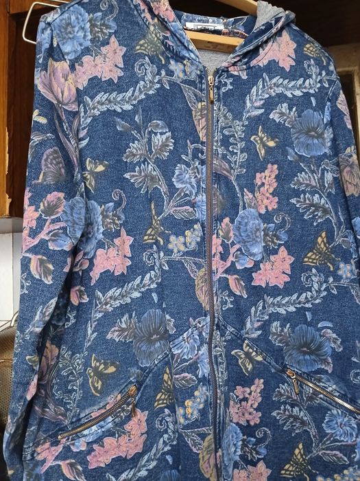 Куртка ветровка джинсовая цветная