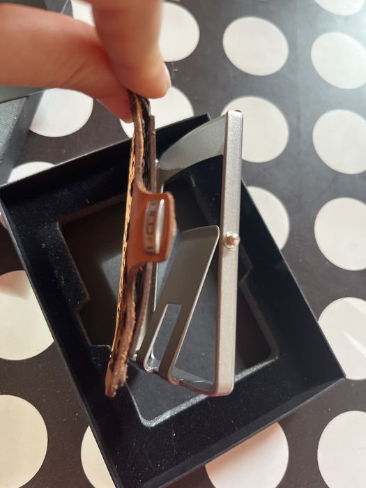 I-CLIP Original Beach Club "Sandflower"  Портмоне от Естествена кожа