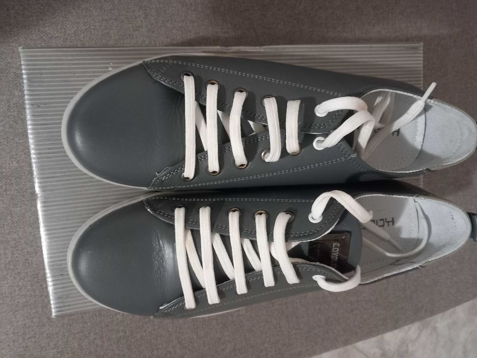 Кецове "Кавалер" нови, естествена кожа, тъмносиви, 42