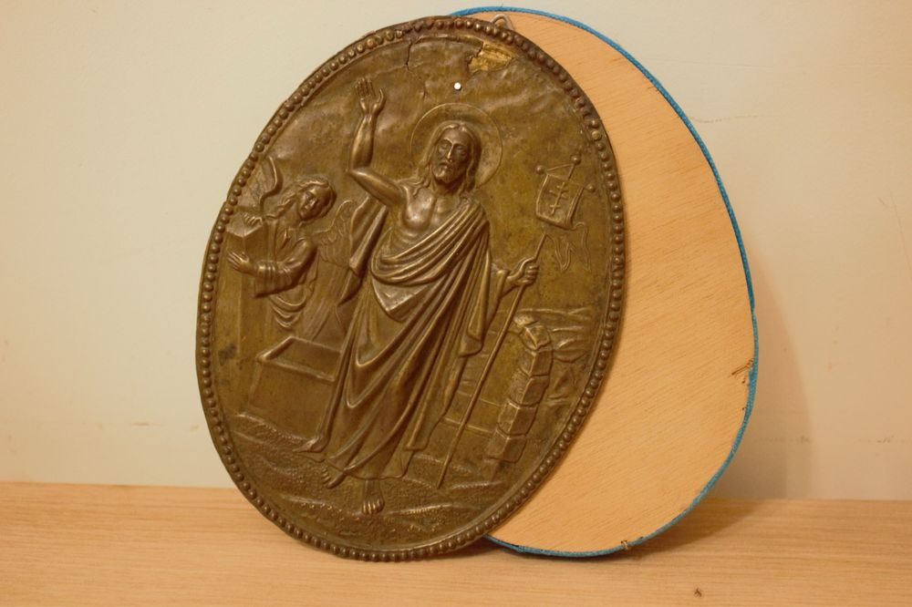 Icoană din alamă - Învierea Domnului -