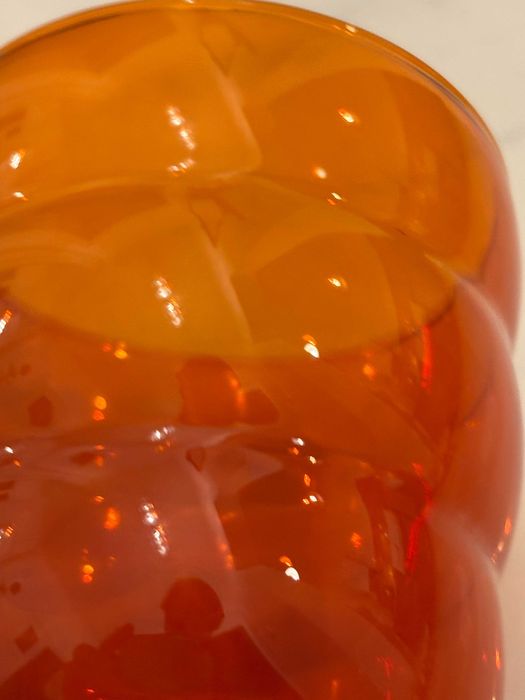 Set pahare Ikea SKOJA amber portocaliu rare design