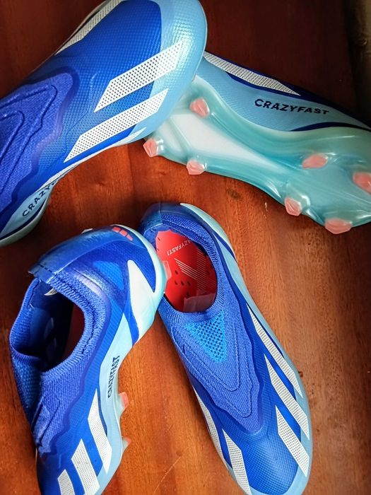 Бутонки Adidas X CRAZYFAST.1 LL FG - Blue футболни обувки
