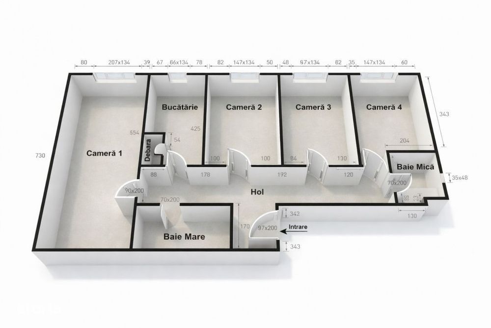 Spatiu pentru birouri de inchiriat in zona Prefecturii, strada 21 Dece