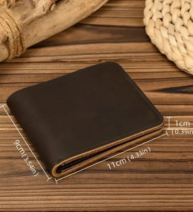 Портмоне из натуральной кожи,Crazy Horse