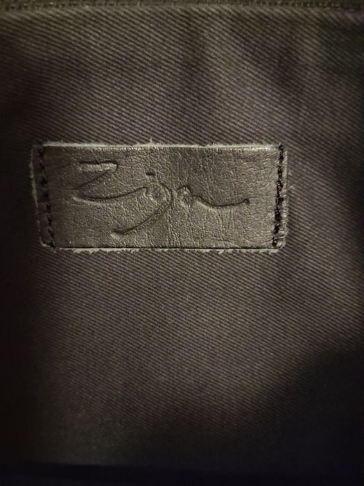 Чанта"ZIGN"-естествена кожа и велур.