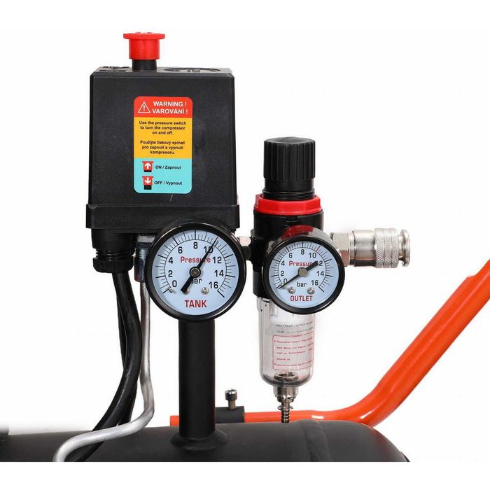 Compresor aer, fara ulei, capacitate 50 litri, 2200 W, silentios, 10