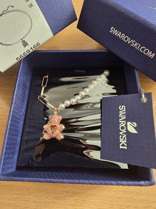 Pandantiv Teddy
Perlă de cristal, Urs, Roz, Placat cu nuanță