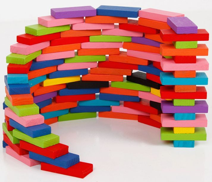 120 бр. дървени блокчета домино за 8.99лв. / всички дървени играчки