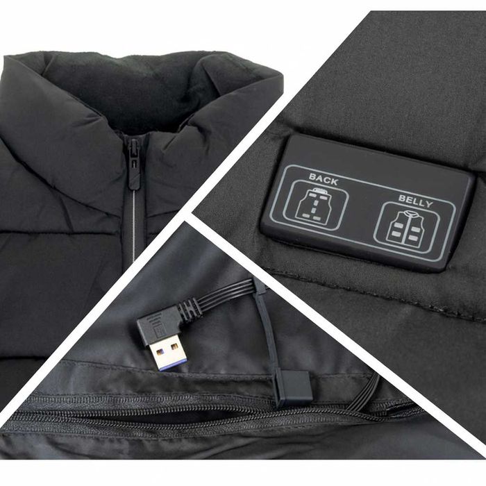 Vesta electrica 11 zone alimentare USB 3 trepte de temperatura L/XL