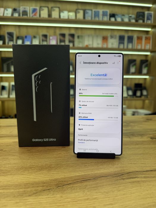 Samsung S25 Ultra Titanium Gray 512Gb - Sanatate bat.100% - Garantie 12 luni