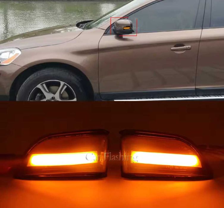 Динамични бягащи мигачи за огледалата за Volvo XC60 Волво ХЦ60