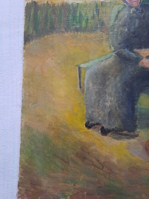 tablou pictura pe panza semnat datat 1969
