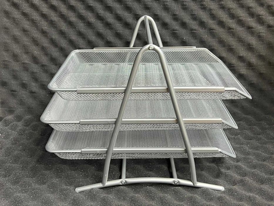 Метален органайзер за документи - Поставка за документи -  с 3 рафта