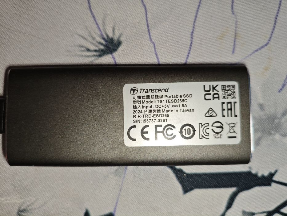Внешний ssd 1tb transcend