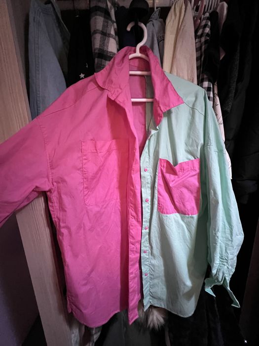 Дамска риза в два цвята