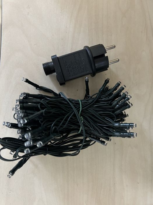 Instaltie de craciun 10m, luminite albe,mai multe moduri
