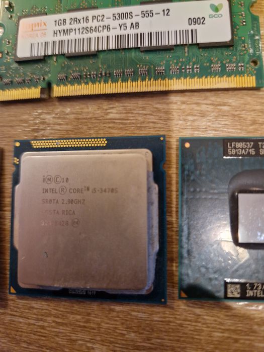 Стари компютърни компоненти - памет, процесор