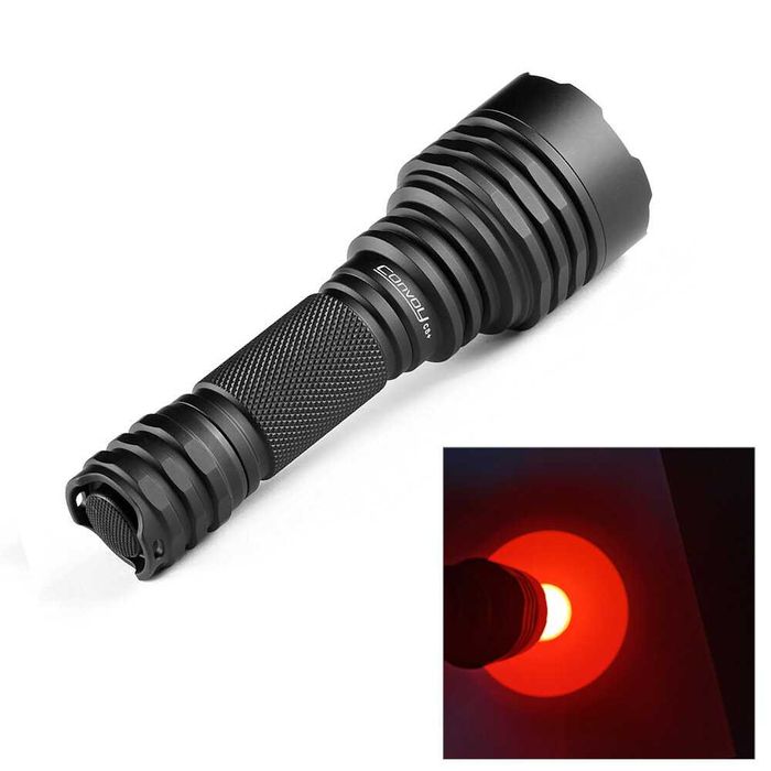 Lanterna C8+cu Led ROSU - 1 Mod