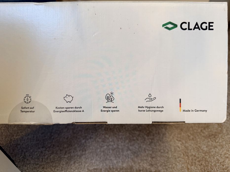 Incalzitor instant de apa, Clage