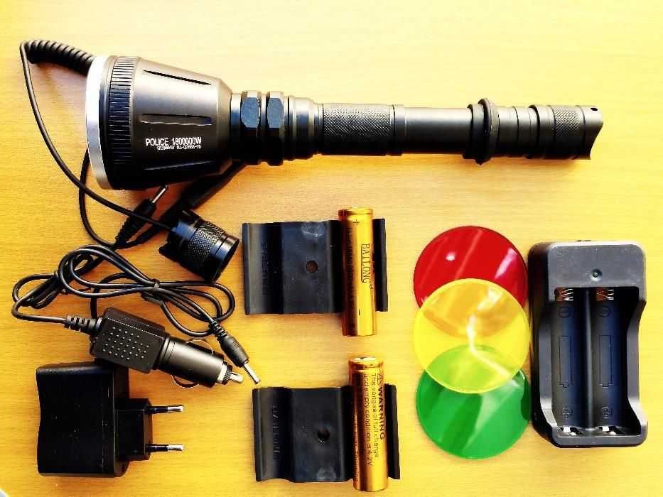 Фенер за лов BLQ 2888 -T6 (6W) CREE с два акумулатора