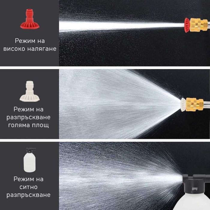 Безжичен пистолет за миене на автомобили