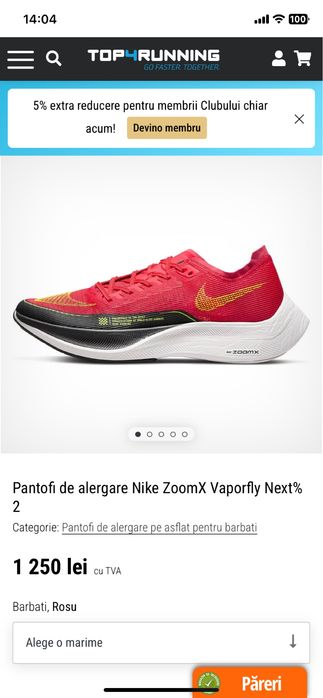 Nike ZoomX Vaporfly Next% 2 marimea 40