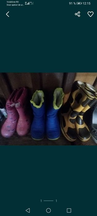 Cizme ploaie pentru copii