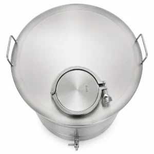 Butoi INOX 150 L cu capac clamp si garnitura, cadou robinet din INOX NOU Garantie Livrare rapida