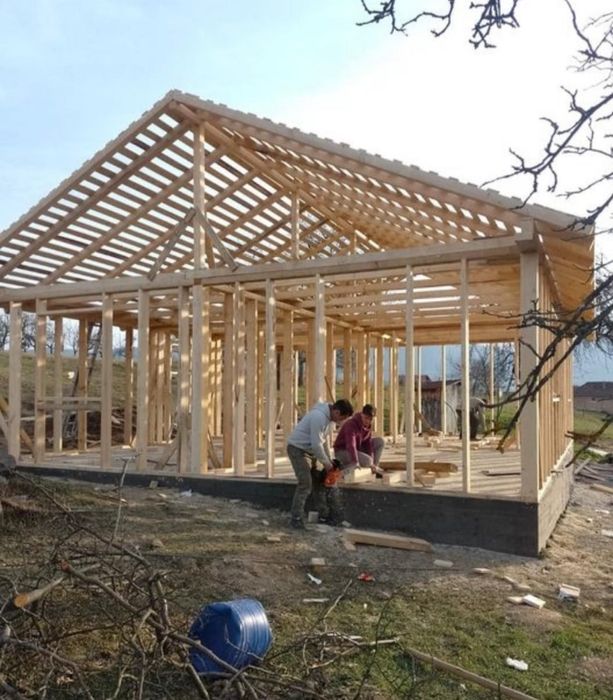 Vând cabane tip A frame