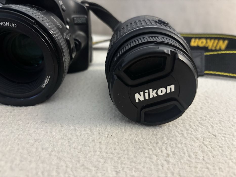 Nikon D3200 DSLR + 2 obiective + geantă foto – kit complet