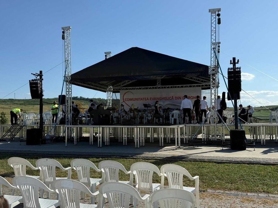 SCENA  de spectacole  concerte orice dimensiune din stoc