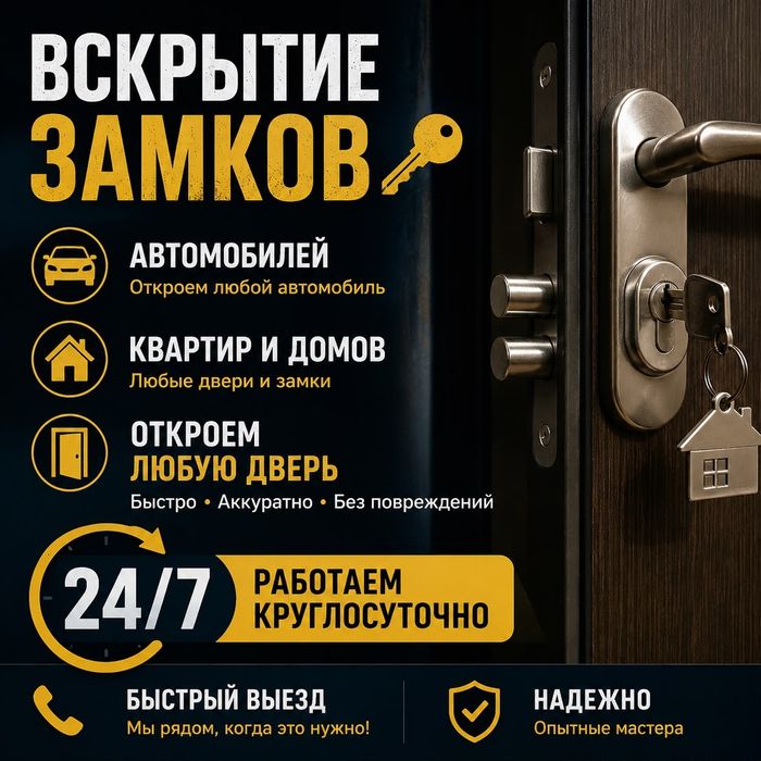 Вскрытие замков 24/7