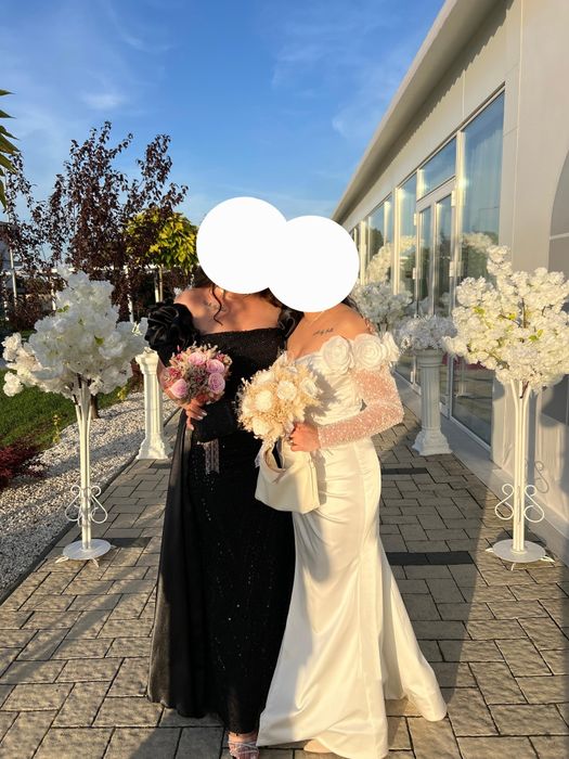 Rochie nașă,folosită o singura data