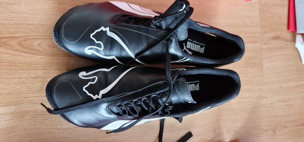 Puma бутонки кожа с карбон