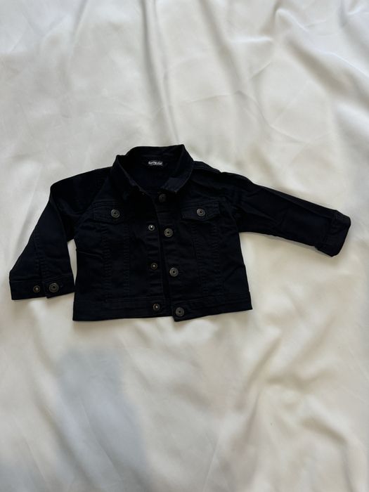 Джинсовая куртка на кнопках  разм 1год большимерит черная