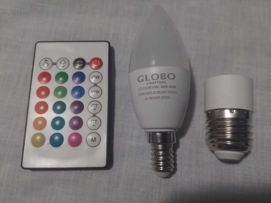 Bec RGB inteligent tuya și adaptor dulie