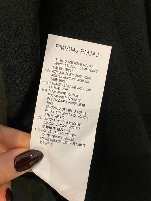 Sacou negru ARMANI 42% lână, mărime IT 44
