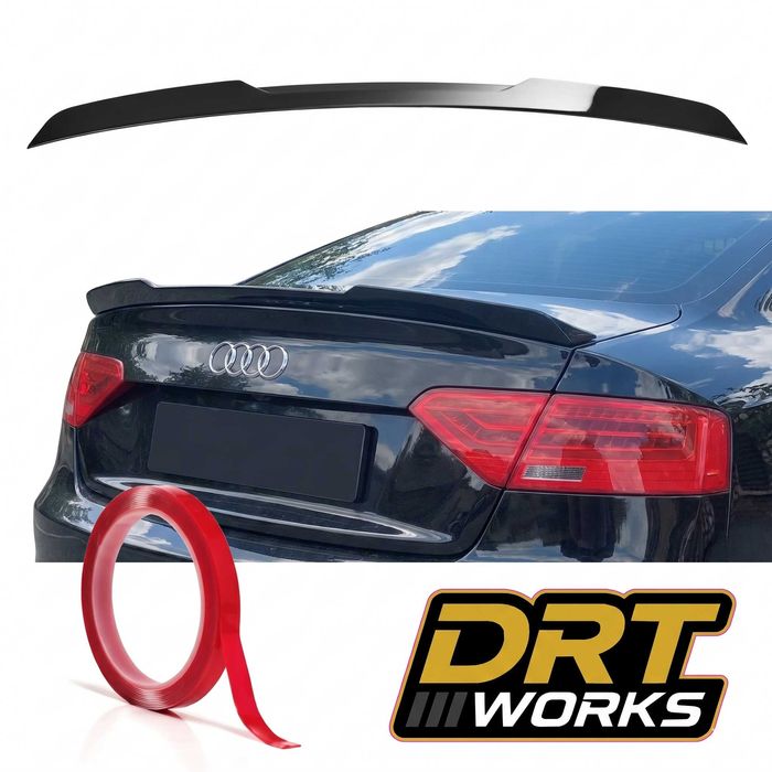 Eleron portbagaj DRT WORKS pentru Audi A5 Sportback 8T M4 Style - Negru Lucios