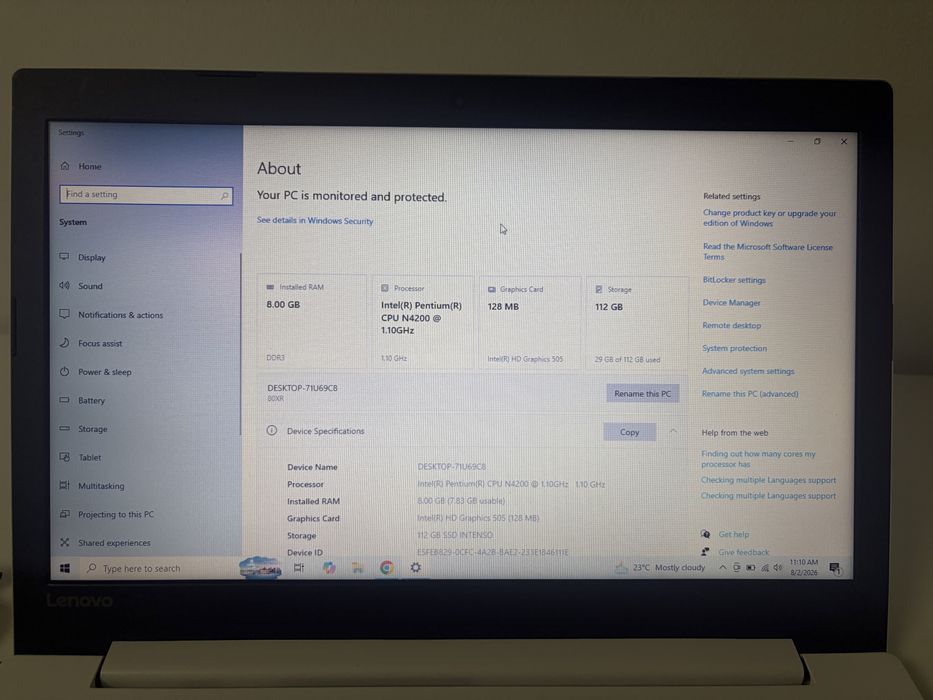 Laptop Lenovo Ieapad 320 ~ Este ca nou foarte putin folosit ‼️