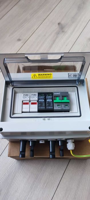 Tablou electric de protectie fulgere complet pentru sistemele Fotovoltaice - Protectie incendii