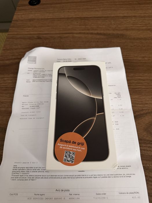 Iphone 16 pro max 256 natural titanium