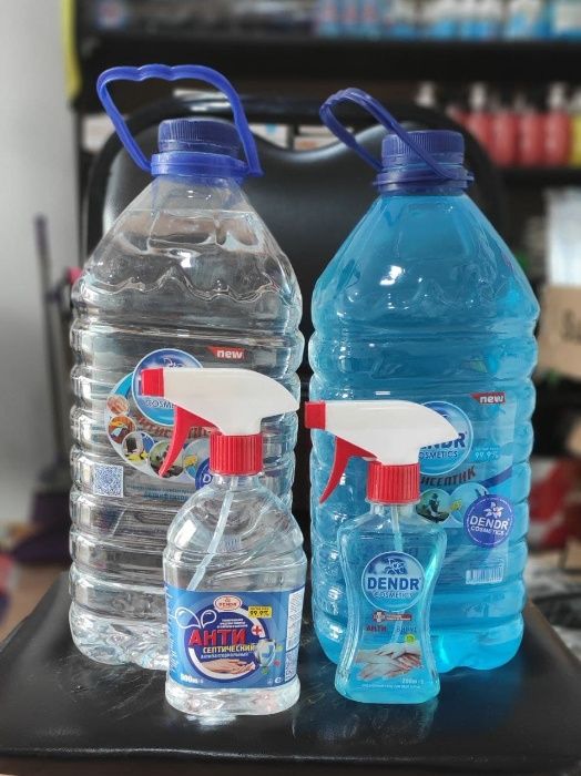 Антисептик на 99% дезинфицирует, жидкий спрей и гель для рук