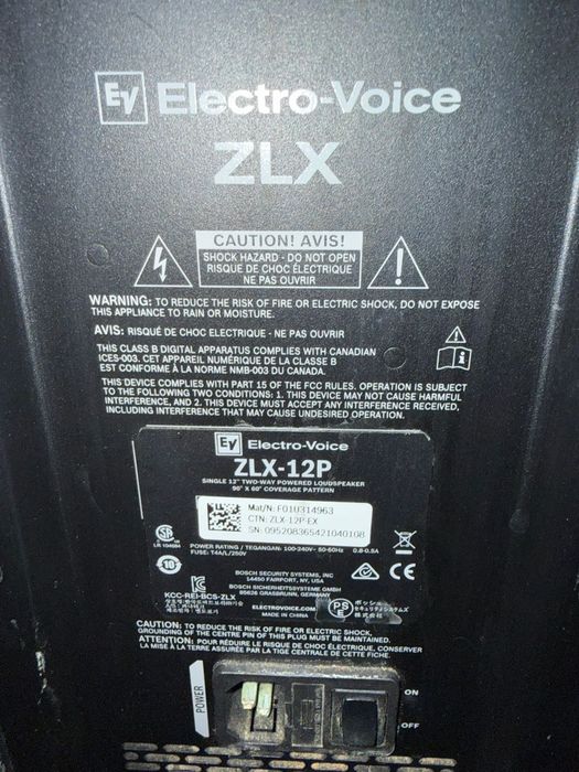 Electro-Voice ZLX-12P Amanet BKG