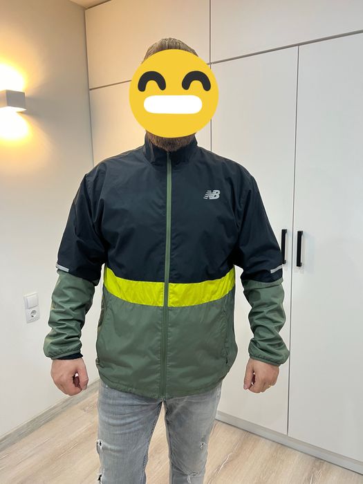 Яке New Balance Accelerate Protect Зелен/Черен