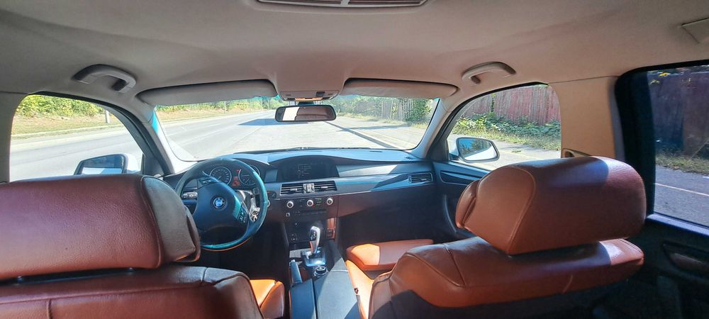 BMW E61 520d LCI 2009 | Piele Coniac Seria 7 | Navi Mare | Fără Investiții Mecanice