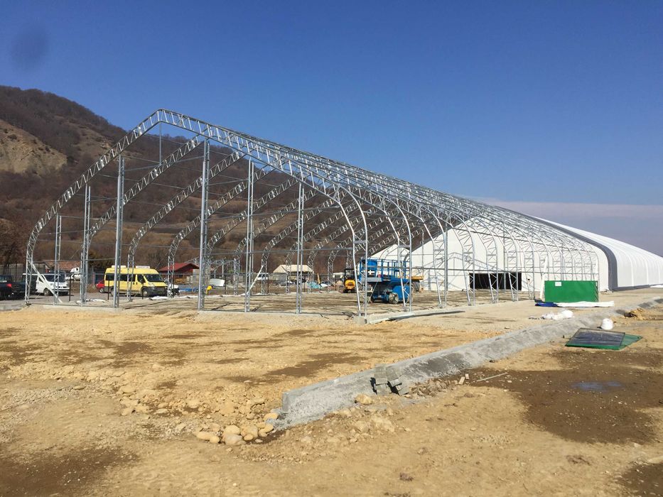 Cort industrial,corturi industriale,hala metalica cu membrana PVC