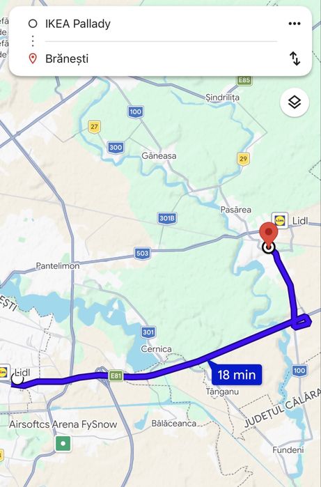Hala de inchiriat (180/300/600 m2), 15 minute de Bucuresti