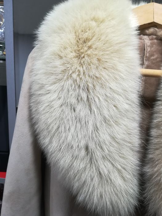 Дамско дълго палто/кожух/ от естествени кожи