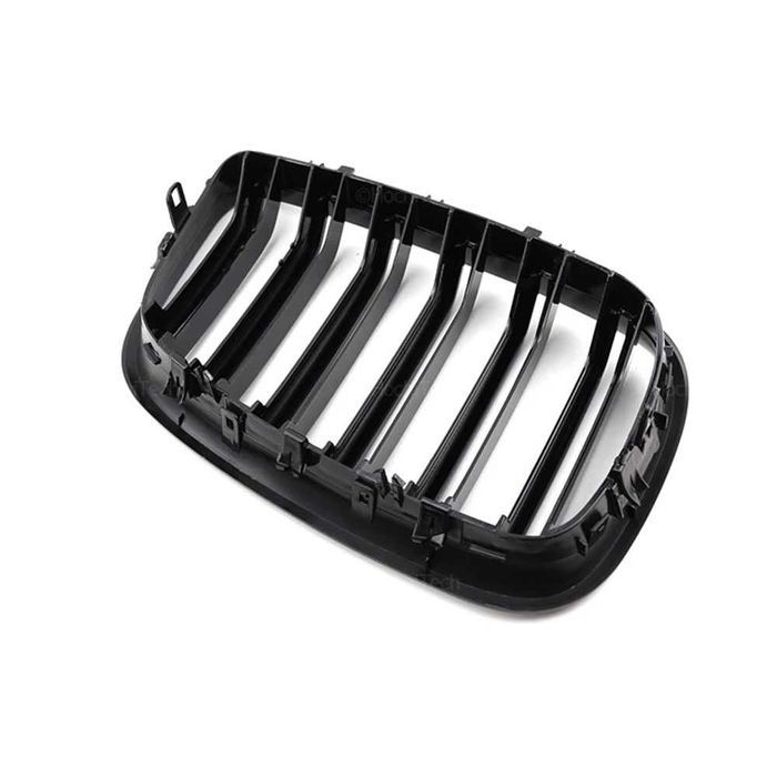 Set 2 grile duble M negru lucios BMW X5 E70 sau X6 E71 an 2007-2014